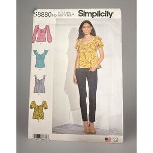 Simplicity 8880 UNCUT Plus Size Baby Doll Empire Top Pattern 14 -22